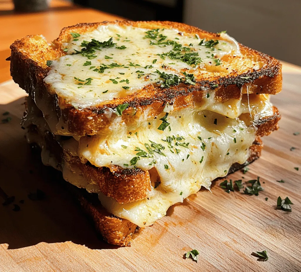 When it comes to comfort food, few dishes evoke feelings of nostalgia and satisfaction quite like the classic grilled cheese sandwich. This beloved staple has graced our tables for generations, providing warmth and joy during chilly evenings and busy afternoons alike. The simplicity of golden-brown bread encasing gooey melted cheese is a universal language of comfort. However, the Garlic Bread Grilled Cheese Delight takes this timeless favorite and elevates it into a gourmet experience that tantalizes the taste buds.