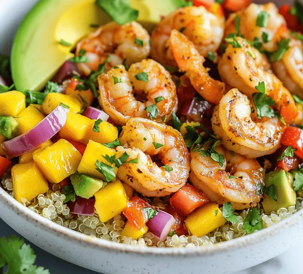 If you’re on the lookout for a dish that brings together vibrant flavors, nutritional benefits, and stunning presentation, look no further than Shrimp & Avocado Bowls with Mango Salsa and Lime-Chili Sauce. This delightful recipe is not only a feast for the senses but also a nourishing option for those who appreciate the fusion of taste and health. The combination of plump, succulent shrimp, creamy avocado, and zesty mango salsa creates an explosion of flavors that is sure to excite your palate.