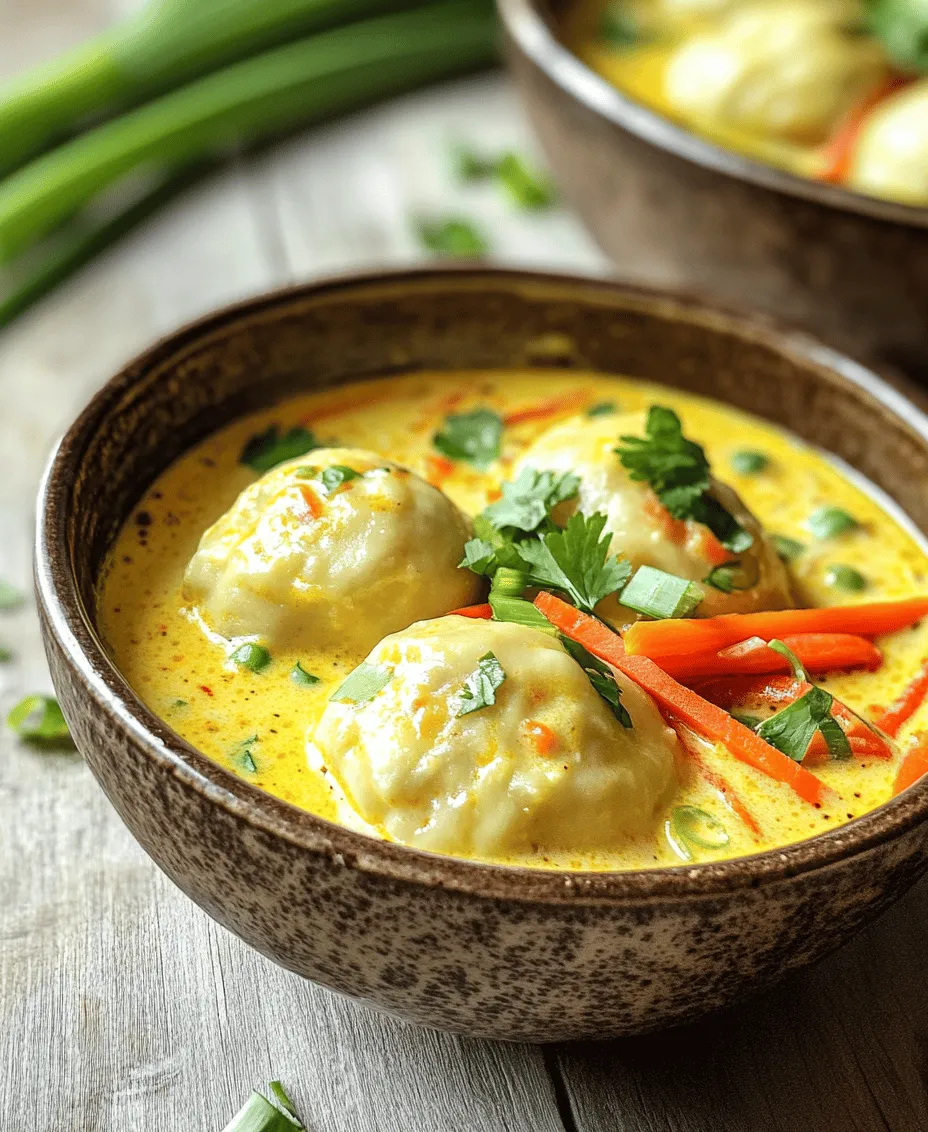 Curry Dumpling Soup is a delightful dish that brings together the warmth of a comforting soup with the satisfying chewiness of dumplings. This dish is not just a meal; it's an experience that tantalizes the taste buds with its rich flavors and aromatic spices. Originating from various culinary traditions, curry dumpling soups have found their way into many kitchens around the world, each culture adding its unique spin to the dish. As you take a spoonful of this soup, you'll find a symphony of flavors that showcases the beauty of combining simple ingredients into something extraordinary.