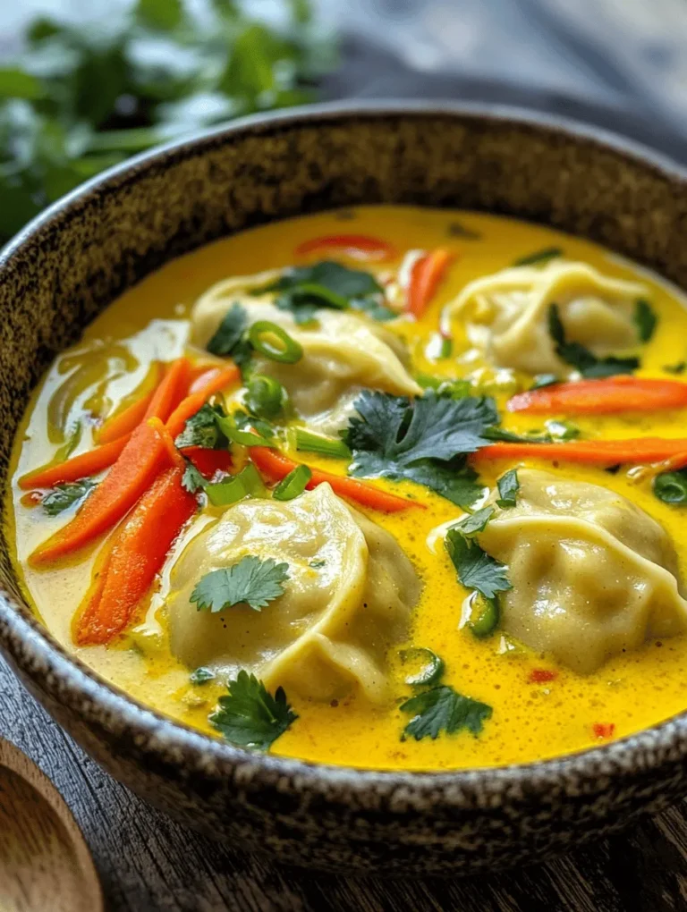 Curry Dumpling Soup is a delightful dish that brings together the warmth of a comforting soup with the satisfying chewiness of dumplings. This dish is not just a meal; it's an experience that tantalizes the taste buds with its rich flavors and aromatic spices. Originating from various culinary traditions, curry dumpling soups have found their way into many kitchens around the world, each culture adding its unique spin to the dish. As you take a spoonful of this soup, you'll find a symphony of flavors that showcases the beauty of combining simple ingredients into something extraordinary.