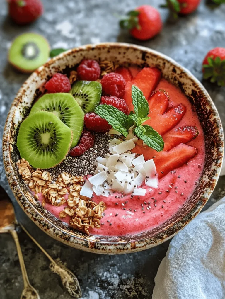 Before we dive into the recipe, let's explore the powerhouse ingredients that make this smoothie bowl not only delicious but also incredibly healthful.