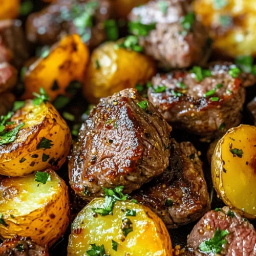 If you're in search of a dish that's not only delicious but also quick to prepare, look no further than Garlic Butter Steak Bites and Potatoes. This savory meal captures the essence of comfort food while delivering a gourmet experience right in your own kitchen. The tender steak, infused with aromatic garlic and complemented by perfectly cooked baby potatoes, creates a delightful harmony of flavors and textures that is sure to impress family and friends alike.