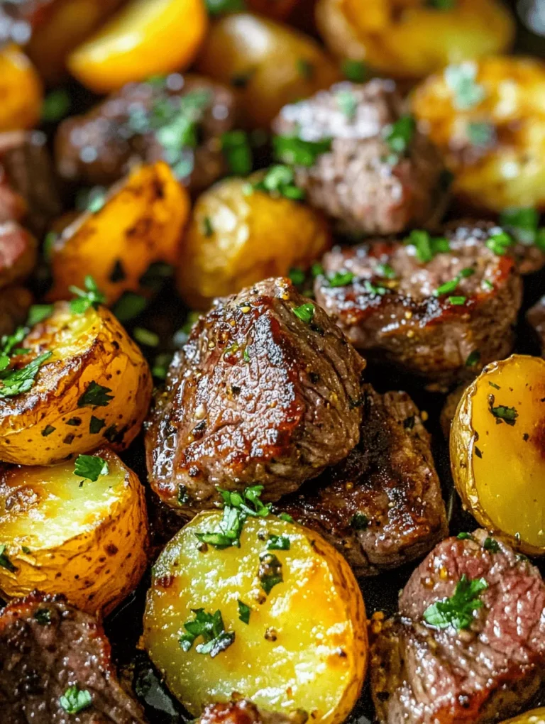 If you're in search of a dish that's not only delicious but also quick to prepare, look no further than Garlic Butter Steak Bites and Potatoes. This savory meal captures the essence of comfort food while delivering a gourmet experience right in your own kitchen. The tender steak, infused with aromatic garlic and complemented by perfectly cooked baby potatoes, creates a delightful harmony of flavors and textures that is sure to impress family and friends alike.