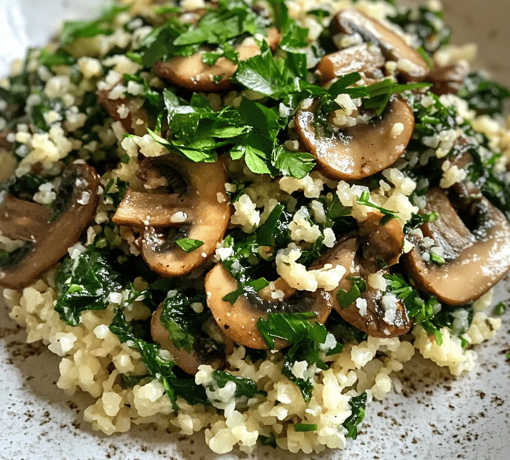 In recent years, the interest in low-carb diets has surged, driven by a growing awareness of their impact on health and well-being. Many individuals are now turning to low-carb eating as a means to manage weight, improve blood sugar levels, and enhance overall energy. One standout dish that fits seamlessly into this dietary approach is Low Carb Mushroom & Spinach Cauliflower Rice. This delicious, nutrient-packed alternative to traditional rice offers a satisfying texture and flavor profile that can elevate any meal.
