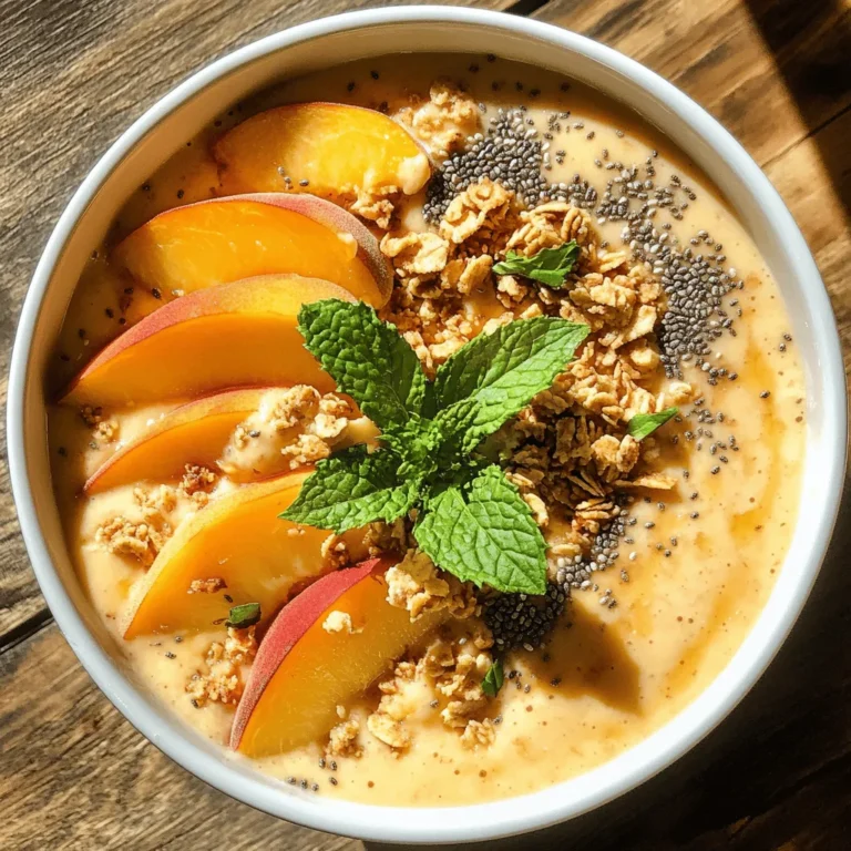 In recent years, smoothie bowls have surged in popularity, becoming a go-to option for health-conscious individuals seeking a nutritious and delicious breakfast or snack. These vibrant bowls not only appeal to the eyes but also offer a fantastic way to pack in essential nutrients without sacrificing flavor. Among the myriad of smoothie bowl recipes available, the "Peach Paradise Smoothie Bowl" stands out as a delightful and refreshing choice that embodies the essence of summer, regardless of the season.