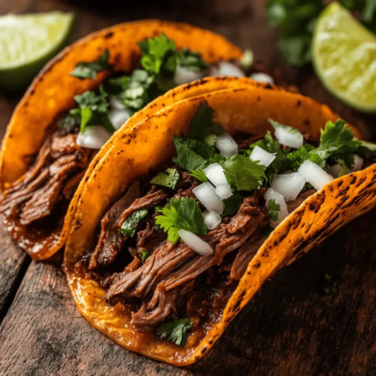 Dive into the rich and savory world of Birria Tacos, a beloved dish from Mexico that has captured the hearts and taste buds of food enthusiasts around the globe. Known for their tender, flavorful meat and vibrant accompaniments, these tacos offer a delightful blend of spices and textures. In this article, we will explore the origins of Birria, the importance of each ingredient, and provide a step-by-step guide to creating your own mouthwatering Birria Tacos at home. Whether you are a seasoned cook or a beginner, this recipe is sure to impress.