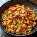 Kung Pao Chicken Noodles is a delightful and satisfying dish that marries the rich flavors of traditional Kung Pao Chicken with the comfort of noodles. This dish has gained immense popularity among food enthusiasts and home cooks alike, thanks to its unique combination of savory, sweet, and spicy elements. With tender chicken, vibrant vegetables, and perfectly cooked noodles, Kung Pao Chicken Noodles is a well-rounded meal that showcases the best of Asian cuisine.