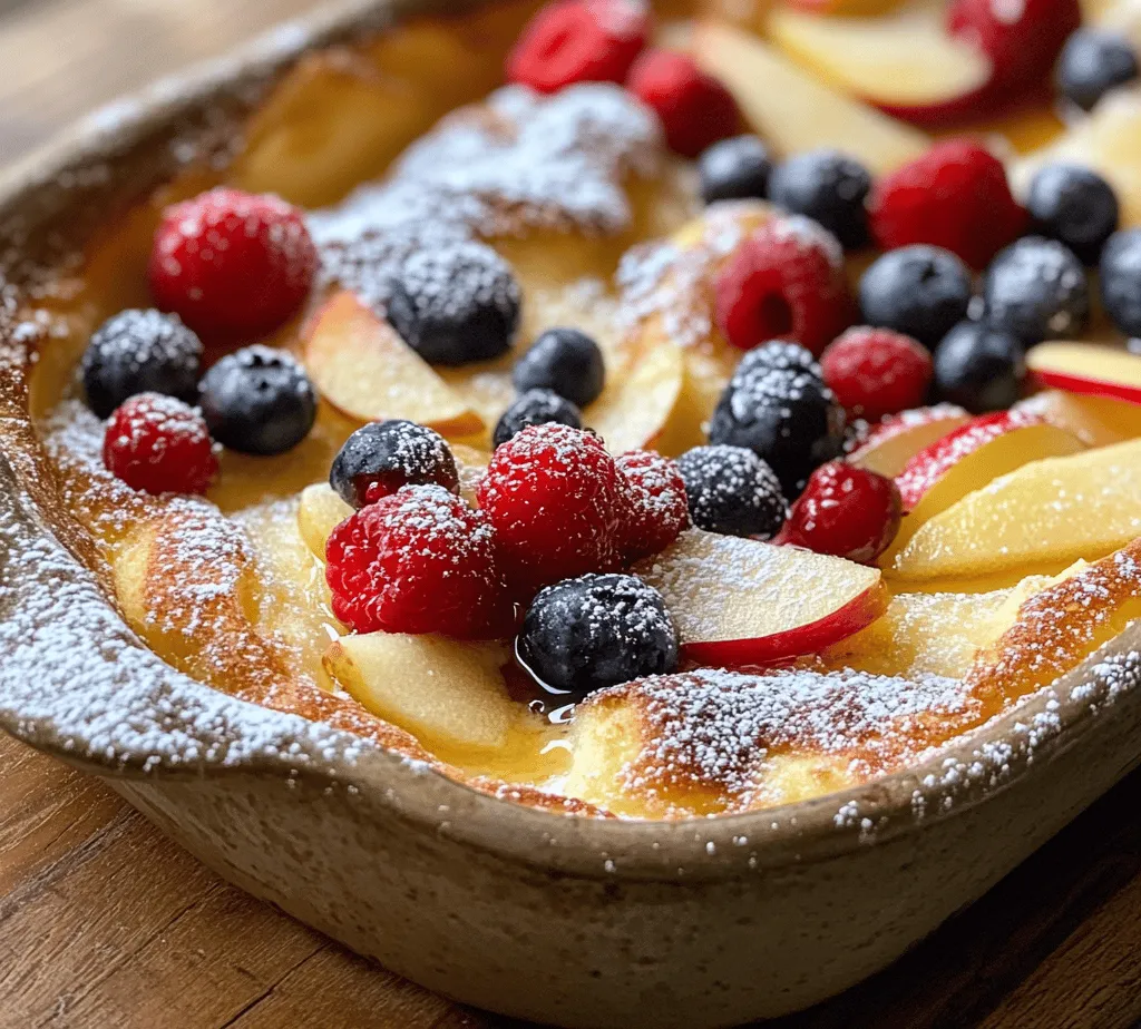 The origins of the German pancake can be traced back to the early 19th century in the United States, where it is believed to have been inspired by traditional German recipes. These pancakes are deeply rooted in European culinary traditions, where variations of baked batter dishes have been enjoyed for generations. As families migrated to America, they brought their beloved recipes with them, which evolved over time into the fluffy baked German pancake we know today.