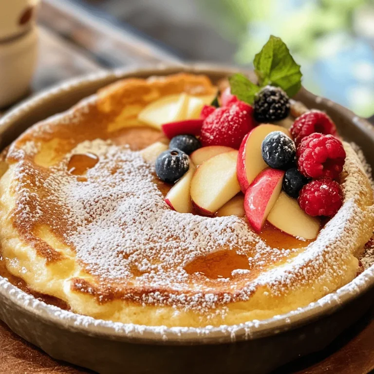 The origins of the German pancake can be traced back to the early 19th century in the United States, where it is believed to have been inspired by traditional German recipes. These pancakes are deeply rooted in European culinary traditions, where variations of baked batter dishes have been enjoyed for generations. As families migrated to America, they brought their beloved recipes with them, which evolved over time into the fluffy baked German pancake we know today.