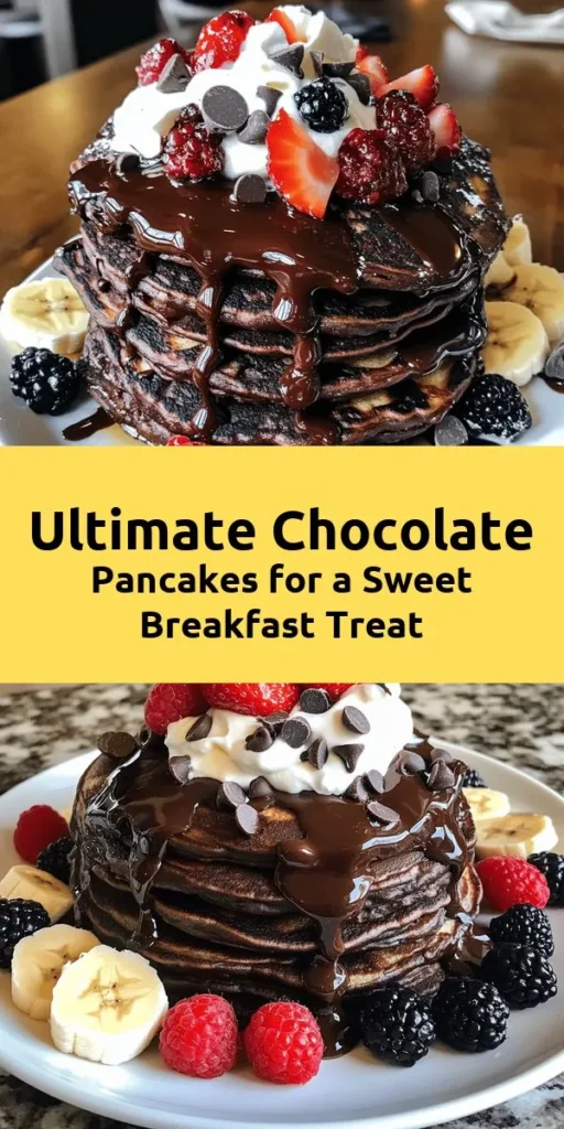 Indulge in the ultimate breakfast treat with these amazing chocolate pancakes! Made with rich cocoa powder and studded with chocolate chips, they’re fluffy, decadent, and incredibly easy to whip up. Perfect for a special brunch or a cozy weekend morning, these pancakes are customizable with your favorite toppings like whipped cream, fresh berries, or chocolate syrup. Try them today for a sweet start to your day!