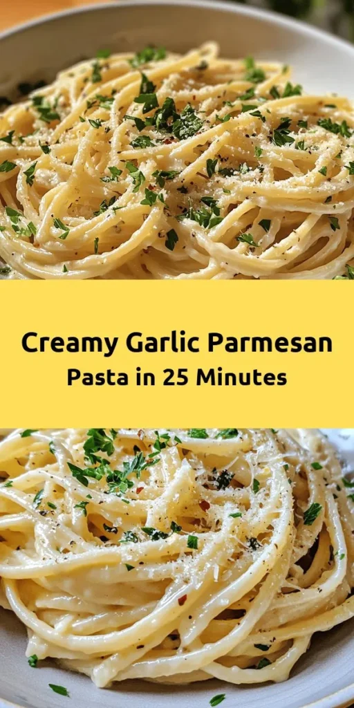 Indulge in this rich and creamy Garlic Parmesan Pasta that’s quick to make and full of flavor! With just a few simple ingredients like linguine, garlic, butter, and Parmesan cheese, you can whip up a delightful dish in 25 minutes. Perfect for weeknight dinners or when you want to impress guests, this pasta is elevated with a hint of red pepper flakes for heat and lemon zest for brightness. Don’t forget to garnish with fresh parsley for that finishing touch!