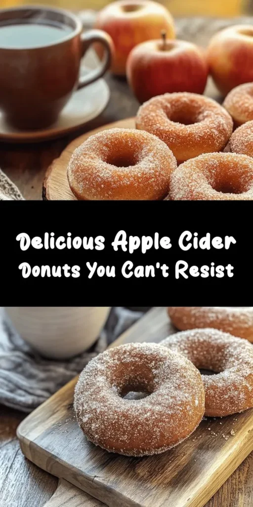 Get ready to indulge in these irresistible apple cider donuts! Perfect for fall, these warm, fluffy treats are made with a delightful mix of apple cider, spices, and a touch of sweetness. After baking, coat them in melted butter and a cinnamon-sugar mix for that extra flavor. They're the perfect pairing with hot apple cider or your favorite drink. Simple to make and absolutely delicious, these donuts will become your new favorite treat!